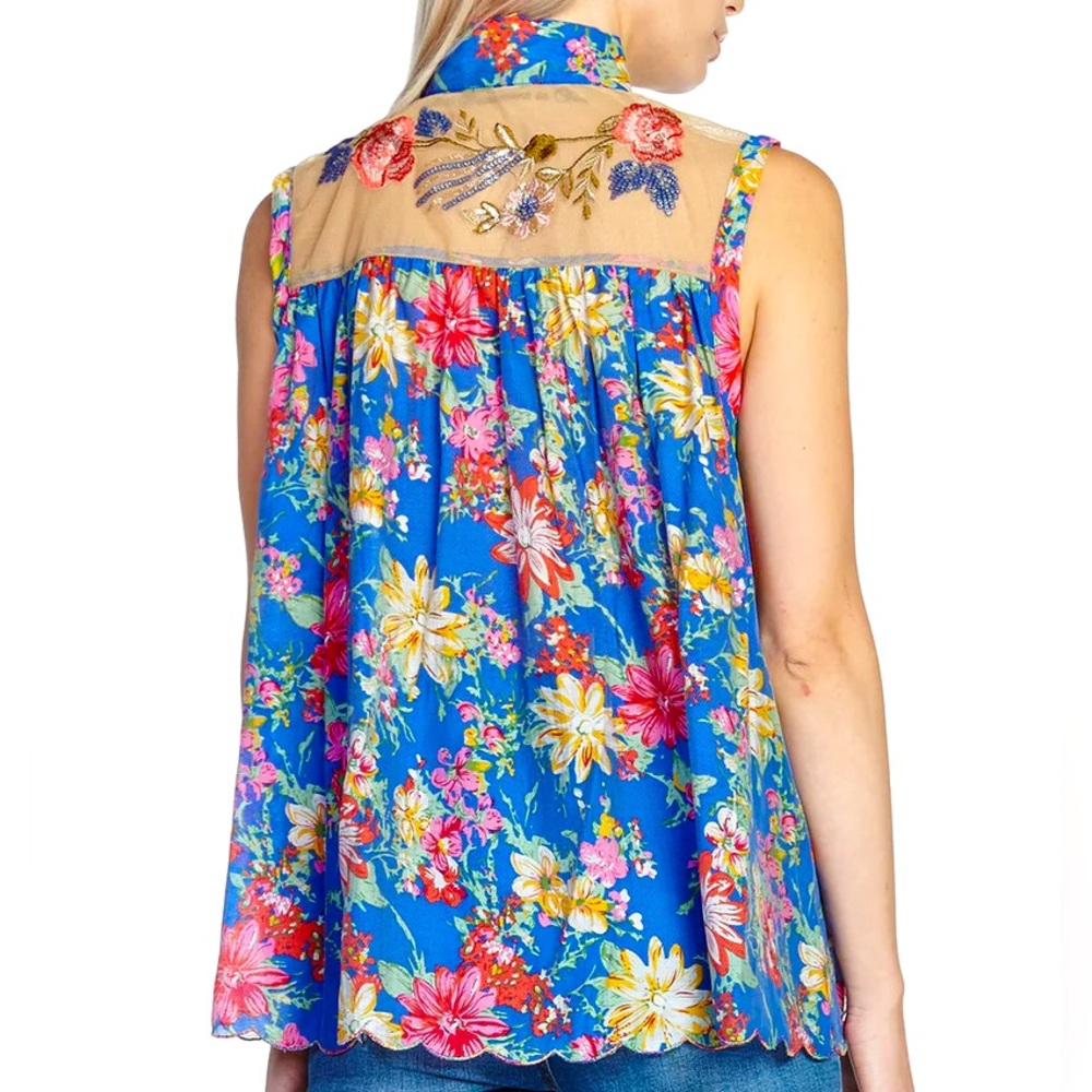 Aratta Silent Journey I Guess Sleeveless Blouse Medium
